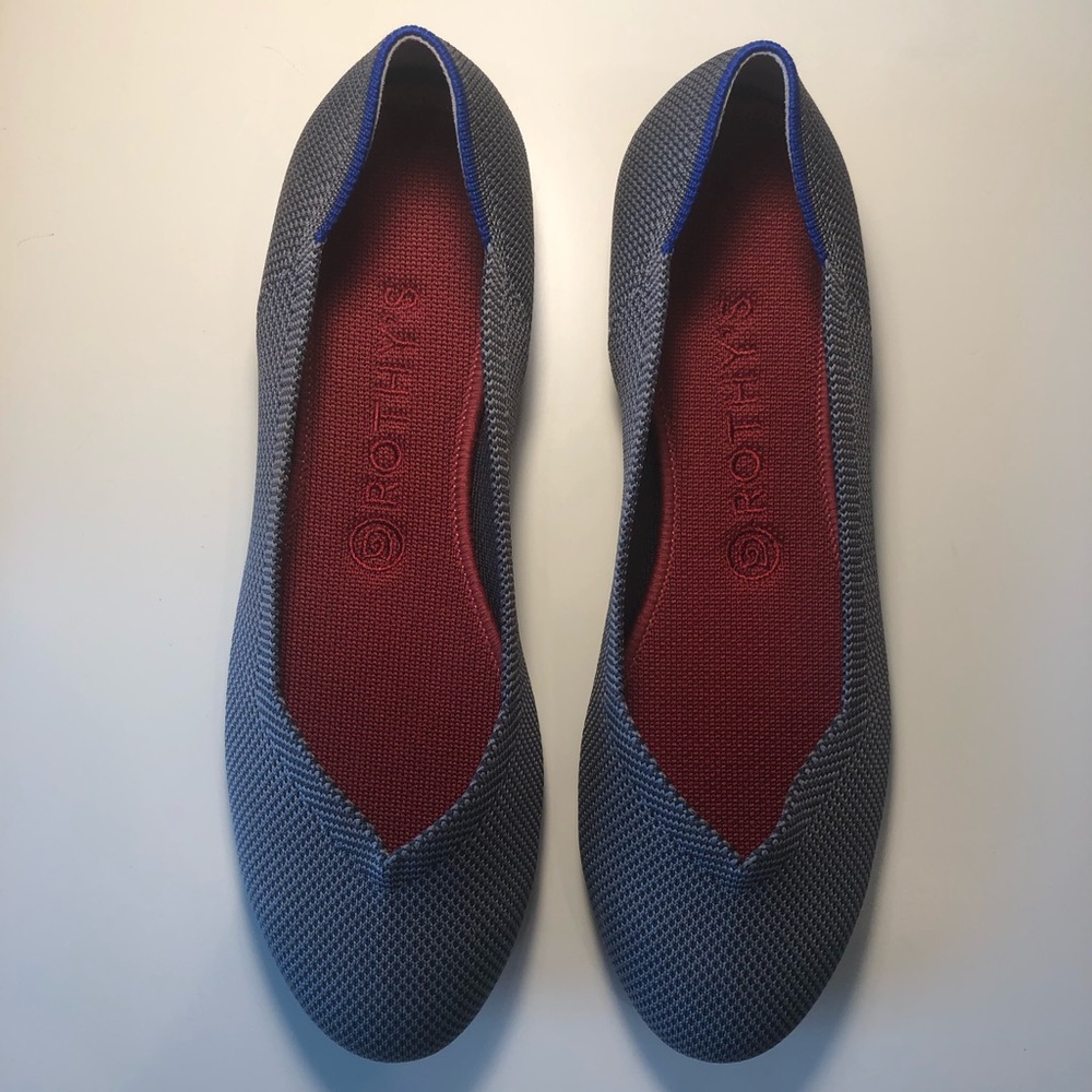 Rothy’s “The Flat” in Charcoal Grey, Size 9.5 US